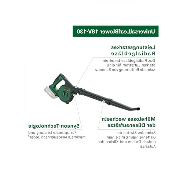 18V-130 Güçlü Yaprak Üfleme Cihazı, Tek Akü ile Kullanım