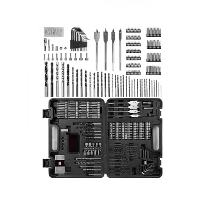 18V Li-ion Şarjlı Darbeli Matkap ve 201 Parça Uç Seti