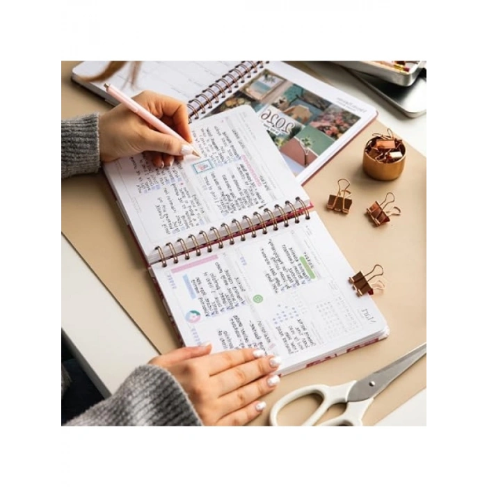 18x20 Spiralli Haftalık Ajanda - 12 Aylık Planlayıcı