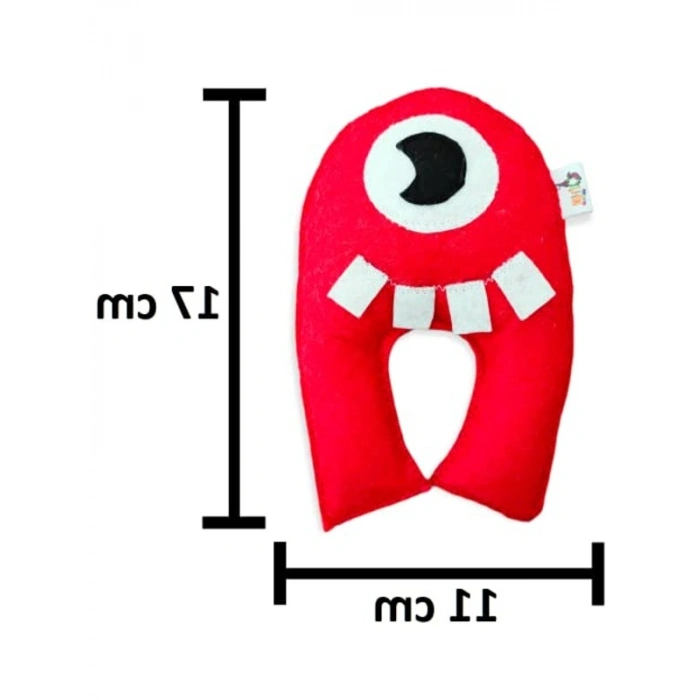 19 cm Tek Göz Kedi Zili ile Catnip Oyuncağı