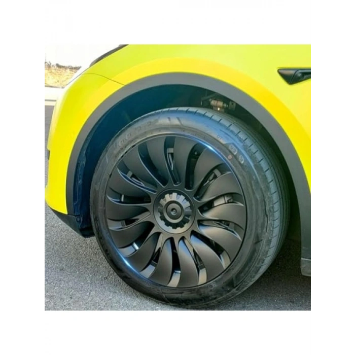 19 İnç Mat Siyah Jant Kapağı Seti