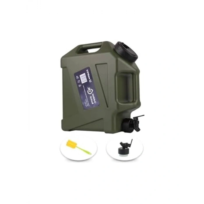 19 Litre Kapasiteli Musluklu Su Bidonu, Yeşil Renk