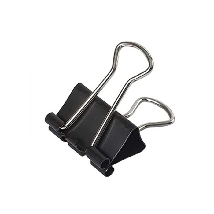 19 mm Binder Clips, 12li Paket, Metalik Tasarım