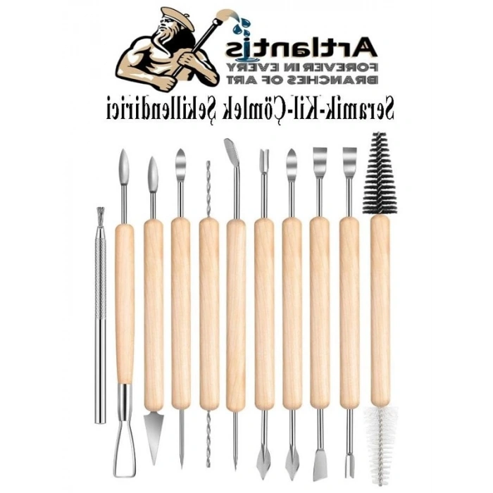 19 Parça Seramik ve Çömlek Şeillendirme Seti, Hobi İçin