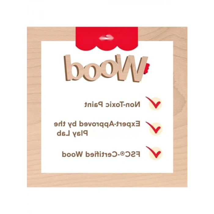 19 Parçalı Ahşap Mutfak Seti, Okul Öncesi Çocuklar için