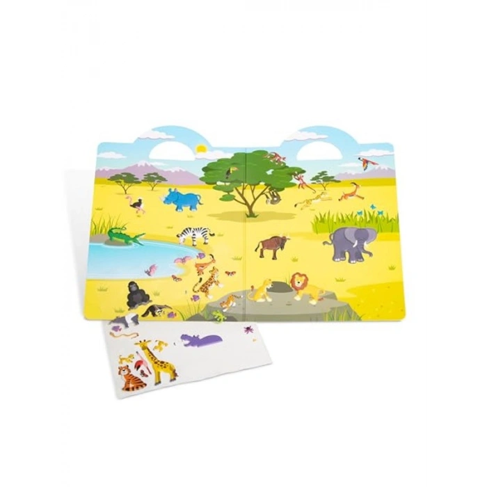 19106 kalın Gummistickern Safarispielzeug