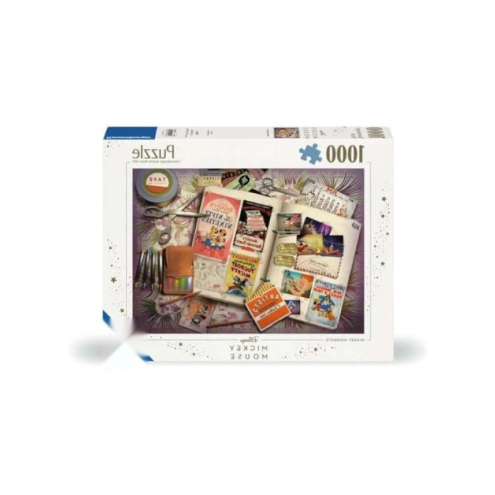 1940lar Temalı 1000 Parça Yapboz - Mickeyin Yıldönümü