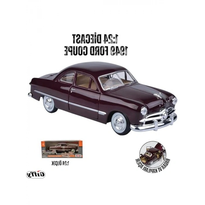 1949 Coupe 1:24 Ölçek Die-Cast Kutulu Metal Koleksiyon Araba