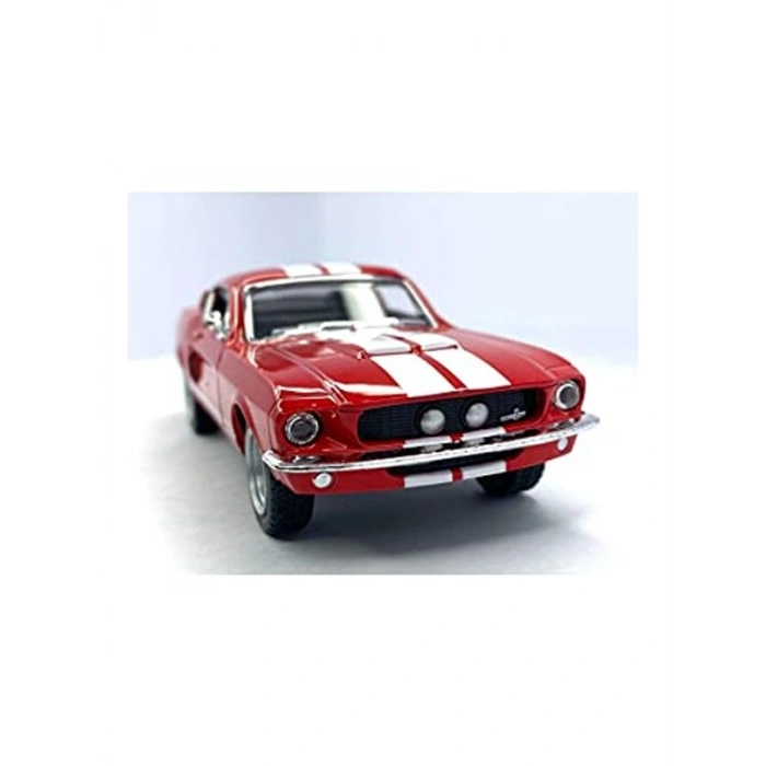 1967 Shelby GT-500 model araba, 1:38 ölçek, kırmızı renk