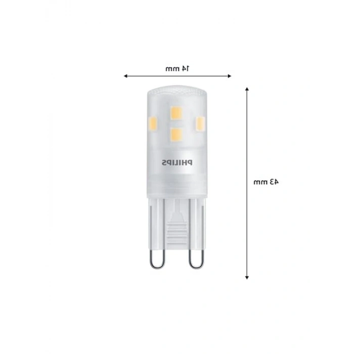 1.9W LED Kapsül Ampul, 220 Lumen, Sarı Işık, G9 Duy