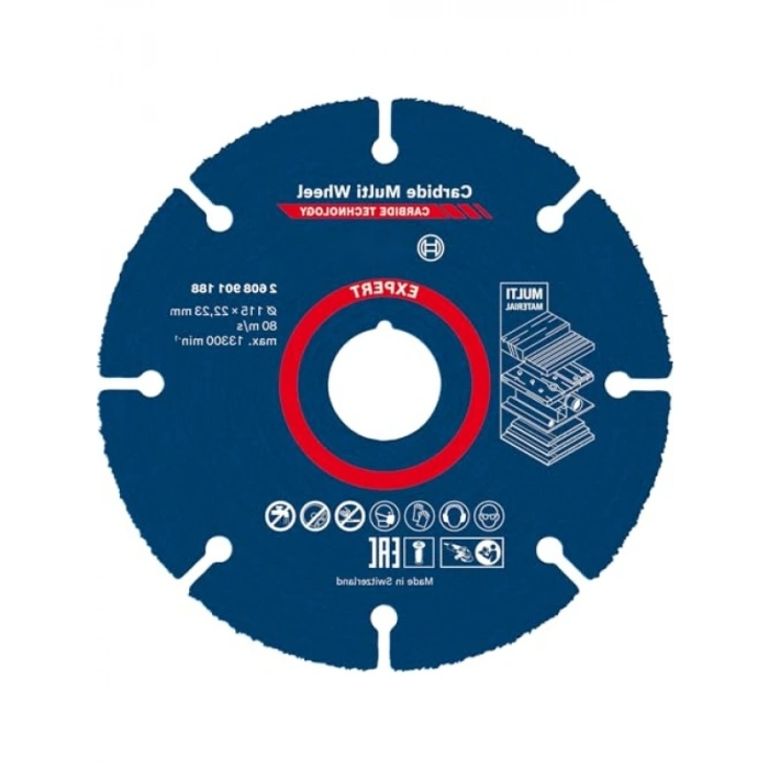 1x Carbide Multi Wheel Kesici Diskler, Ø 115 mm
