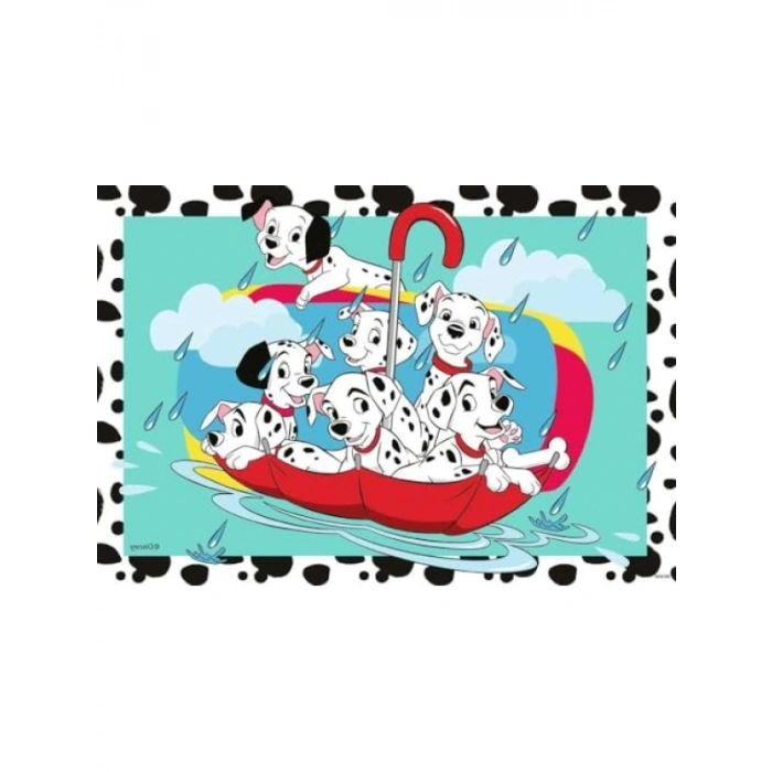 2 Adet 24 Parça Yapboz - Disney Temalı