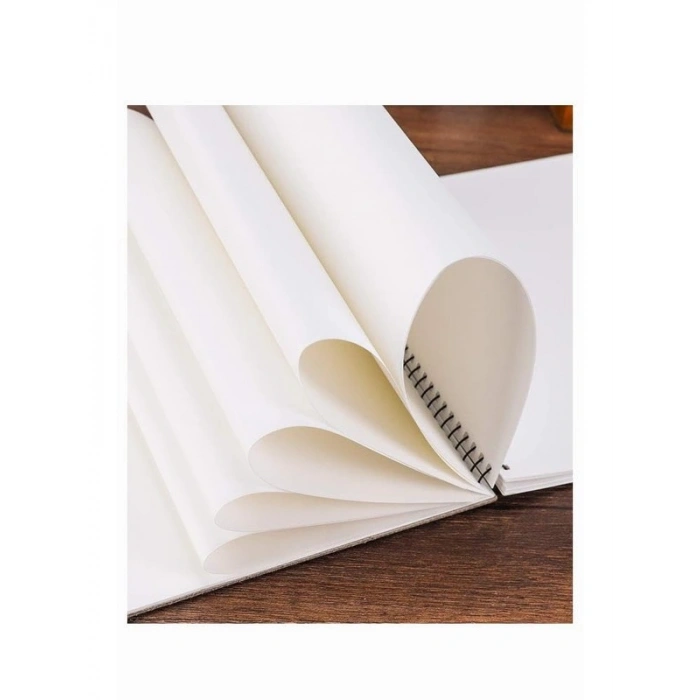 2 Adet 35x50 cm Spiralli Karton Kapak Resim Defteri