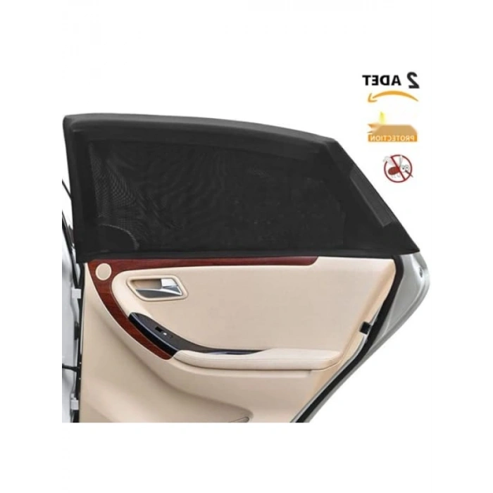 2 Adet Arka Yan Cam Güneşlik Perdesi Kılıfı - 110x60 cm