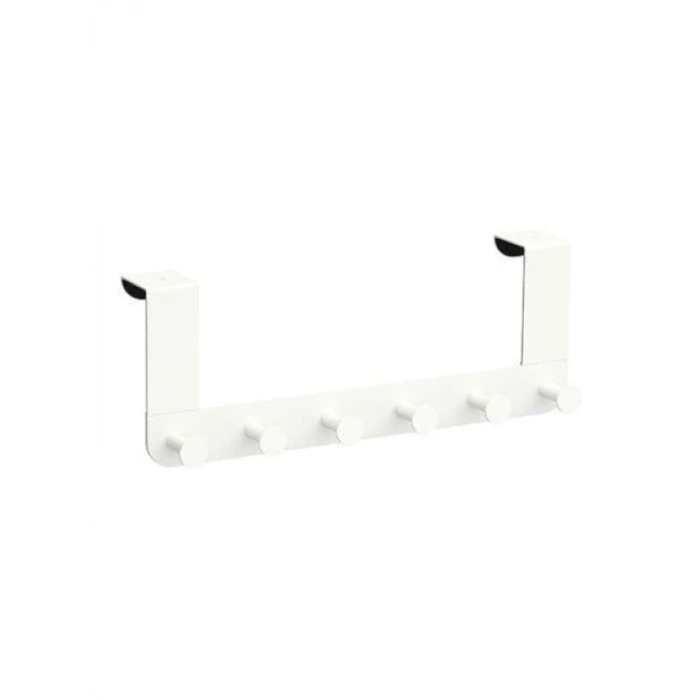 2 Adet Beyaz Çelik Kapı Askısı - Modern Tasarım
