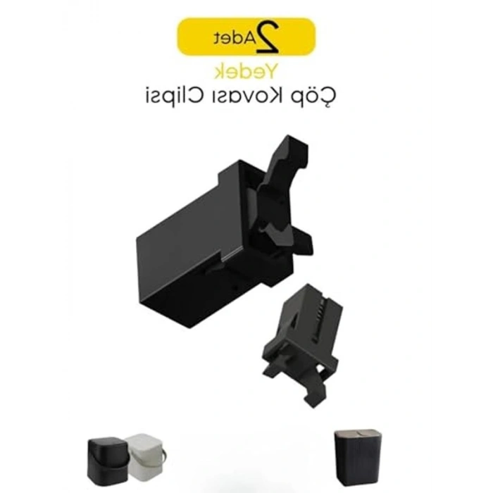 2 Adet Çöp Kovası Yedek Kilidi Klipsi, Plastik ve Kullanışlı