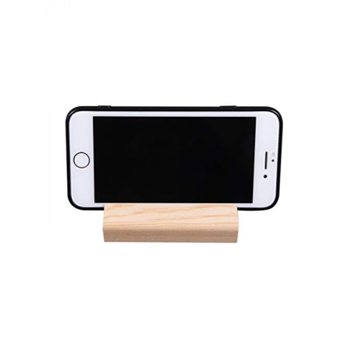 2 Adet Evrensel Ahşap Telefon Tutacağı