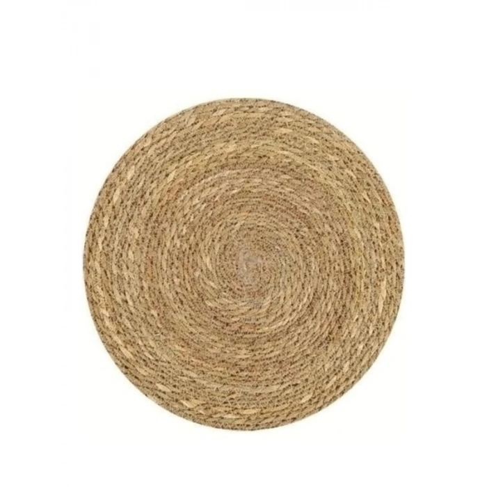 2 Adet Hasır Yuvarlak Amerikan Servis Tabak Altlığı - 35 cm