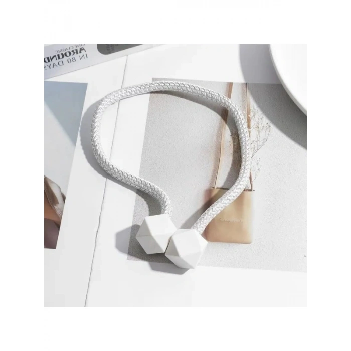 2 Adet Manyetik Perde Klipleri, Modern Kare Tasarım