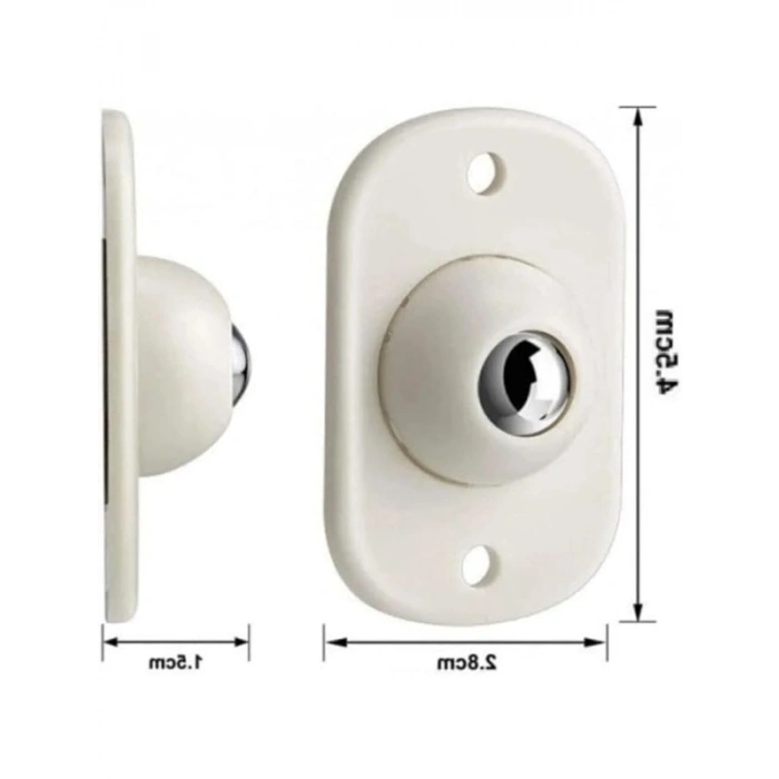 2 Adet Mini Yapışkanlı Tekerlek Seti - 360 Derece Dönebilir