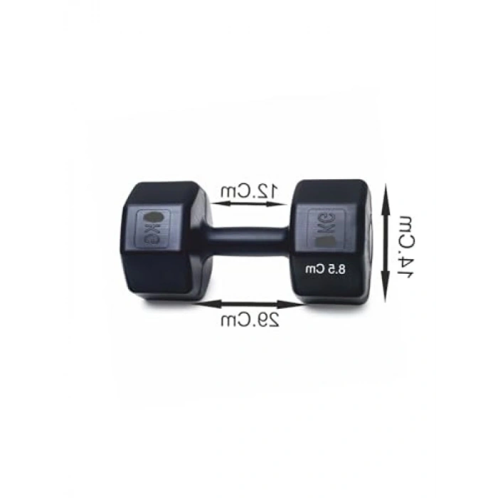 2 ADET Siyah Dambıl Seti - 7 Kg Ağırlık