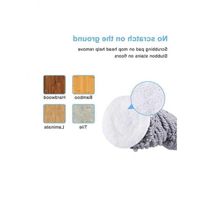 2 Adet Yeniden Kullanılabilir Kolay Sıkma Paspas - 57 Uzun Sap