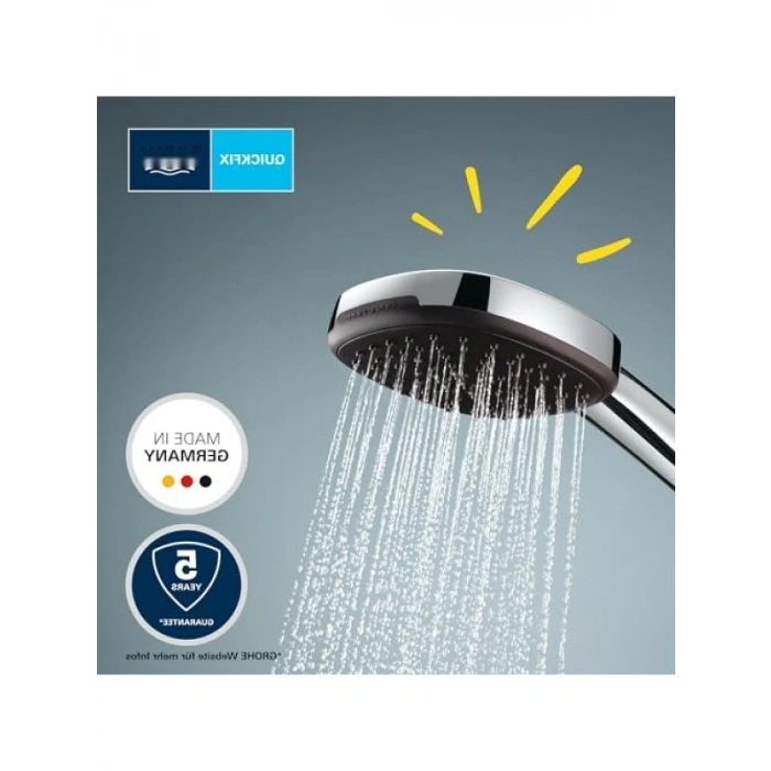 2 Akışlı El Duşu, 110mm Kare Duş Başlığı