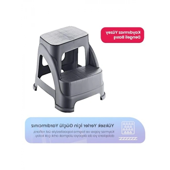 2 Basamaklı Kaymaz Taban Merdiven - Hafif ve Dayanıklı