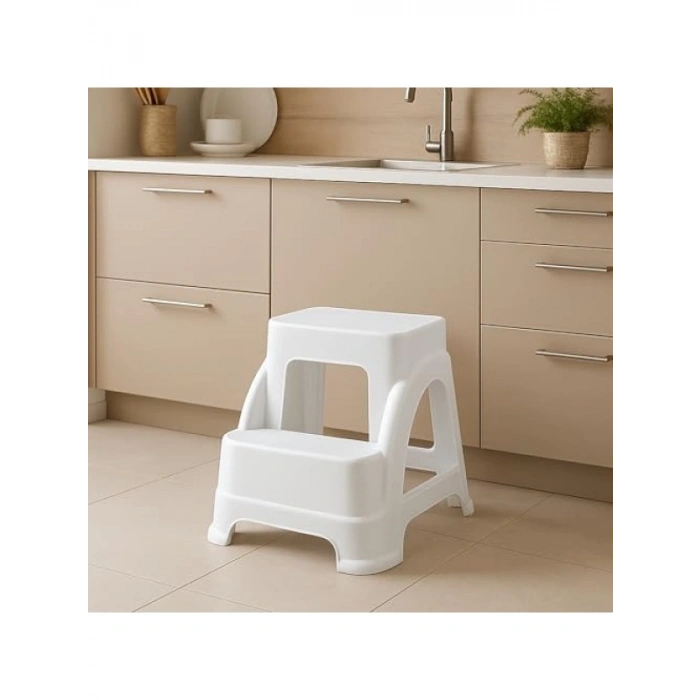 2 Basamaklı Kaymaz Taban Merdiven - Hafif ve Dayanıklı