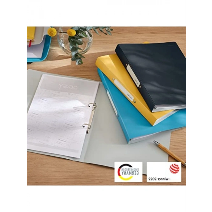 2 Halkalı A4 Klasör, Kadife Gri