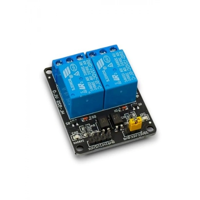 2 Kanal 12V Röle Modülü, Arduino ile Uyumlu Elektronik Parça