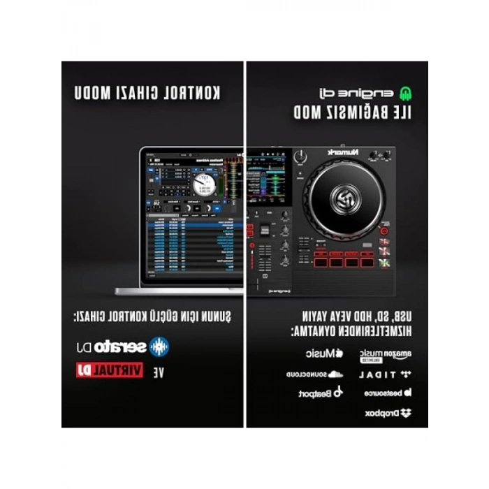 2 Kanal, Hoparlörlü Streaming DJ Kontrol Ünitesi ile Parti Keyfi