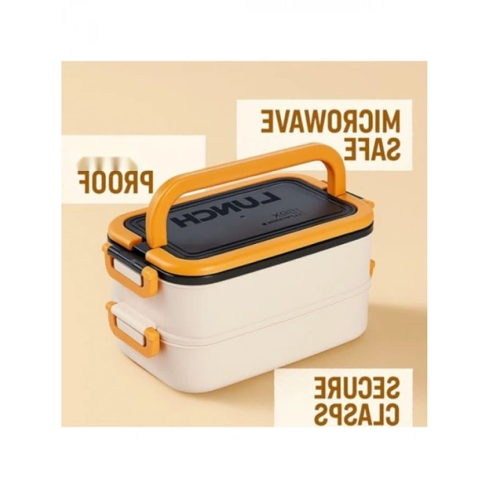 2 Katlı Bölmeli BPAsız Beslenme Kutusu - 1200 ml