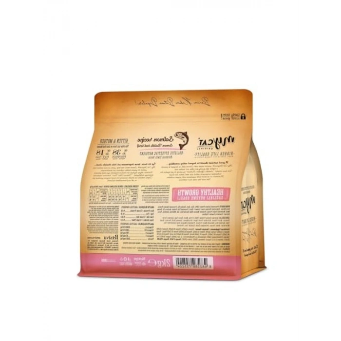 2 Kg Az Tahıllı Yavru ve Anne Kedi Maması, Somon Balıklı