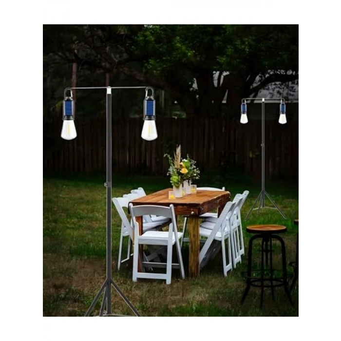 2 Lambalı Şarjlı Solar Lamba, 3 Modlu, Su Geçirmez