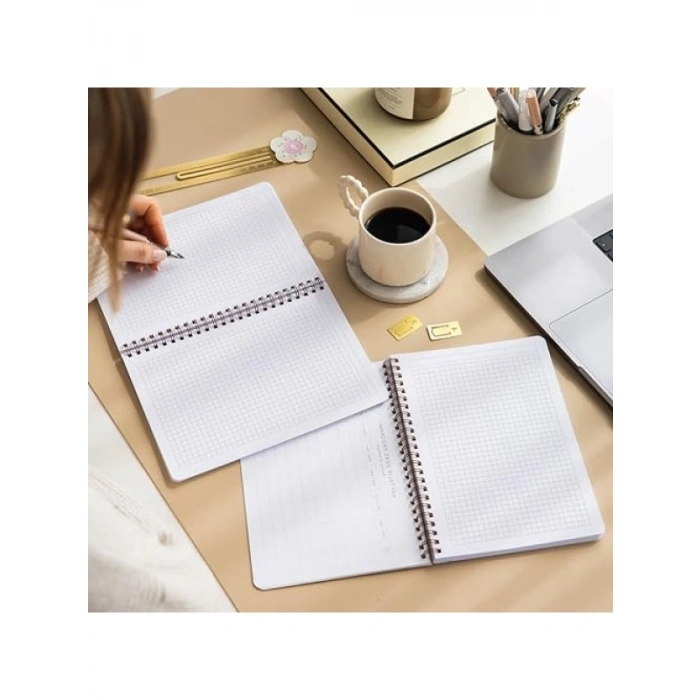 2li A5 Kareli Okul Defteri Seti - 80 Yaprak ve Ders Programı