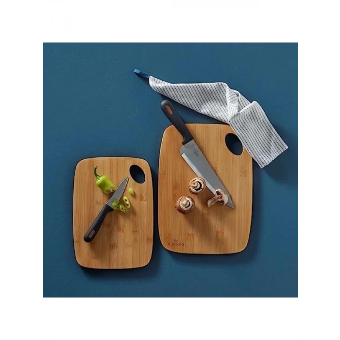2li Bambu Kesme Tahtası Seti - Farklı Boyutlar