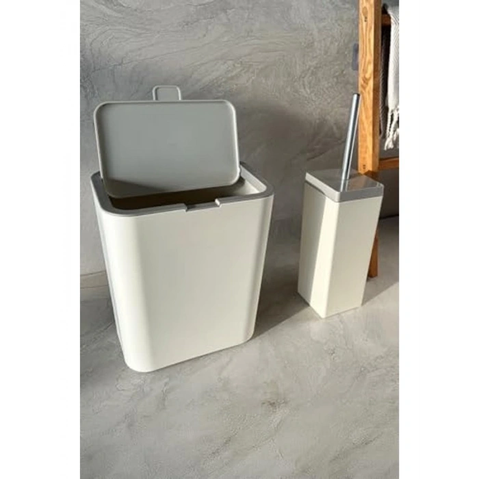 2li Banyo Seti, Yumuşak Bej Renk, Fonksiyonel ve Şık
