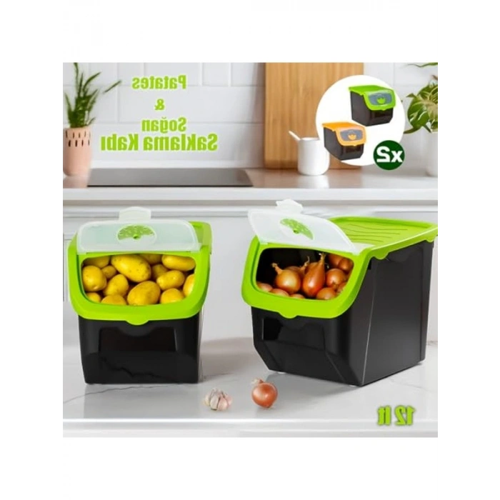 2li Çok Amaçlı Plastik Saklama Kutusu, 12 L Kapasite