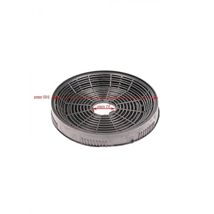2li Davlumbaz Karbon Filtresi, 16 cm Çap