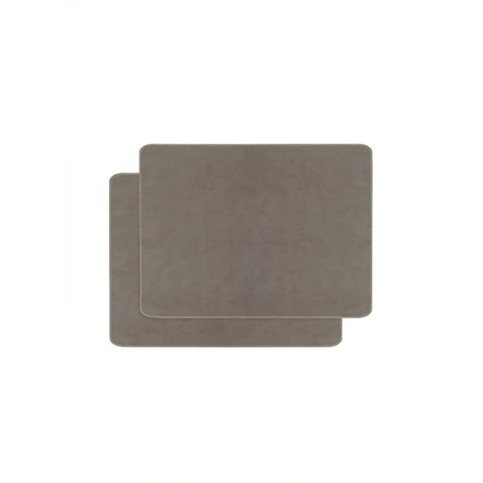 2li Deri Amerikan Servis, 40x30 cm, Gri