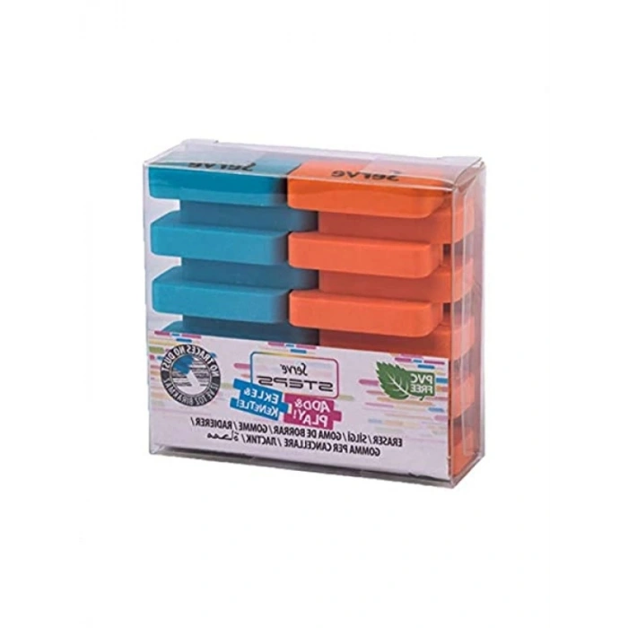 2li Fosforlu Silgi Seti - Mavi ve Turuncu