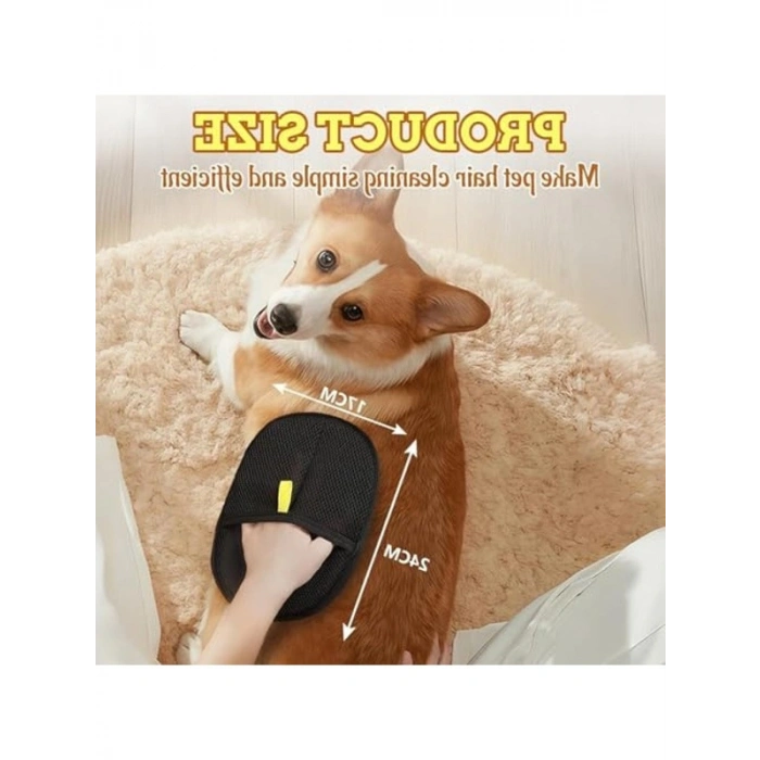 2li Paket Mıknatıslı Tüy Temizleme Eldiveni, Kolay Kullanım