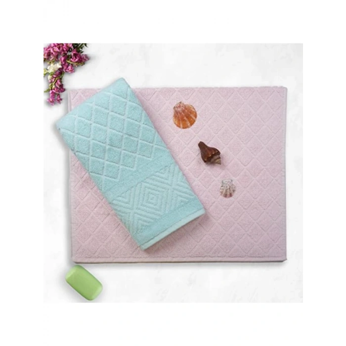 2li Pamuklu El Yüz Havlusu Seti - 50 x 90 cm