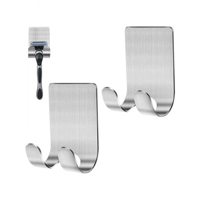 2Li Paslanmaz Çelik Banyo Jilet ve Traş Bıçağı Tutucu
