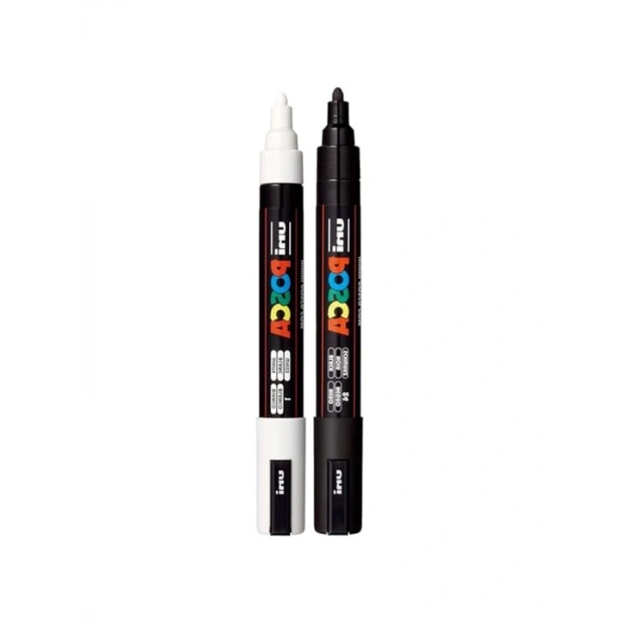 2li Set 1.8-2.5 mm Keçe Uçlu Markör Kalem, Uni Markör