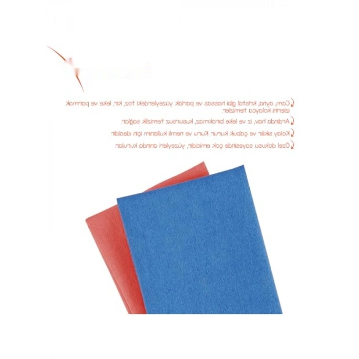 2li Set Mikrofiber Cam Bezi, İz Bırakmaz Temizlik