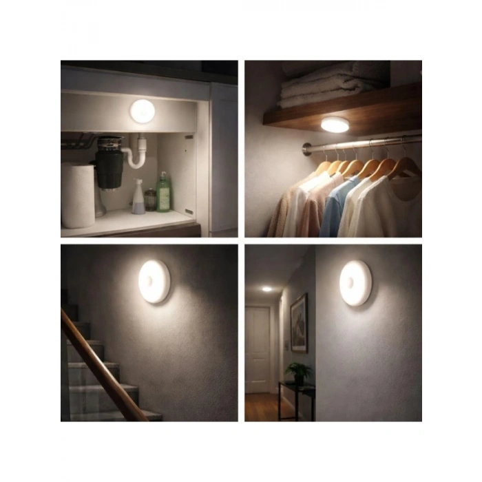 2li Set Sensörlü LED Kabin Işığı - Gece Lambası, Harekete Duyarlı