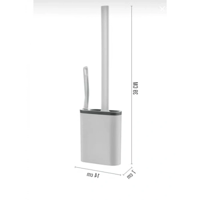 2li Silikon Tuvalet Fırçası Seti - Esnek Başlıklı
