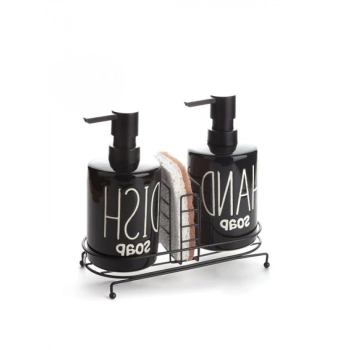 2li Sıvı Sabunluk ve Bulaşık Deterjanlık Seti, 500 ml Kapasiteli